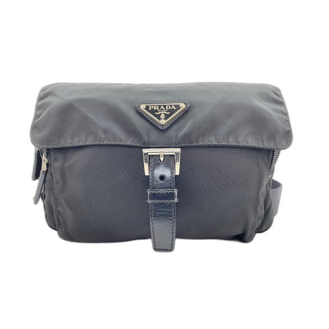 PRADA Shoulder Bag Nylon black WS33143