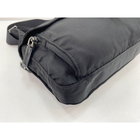 PRADA Shoulder Bag Nylon black WS33143