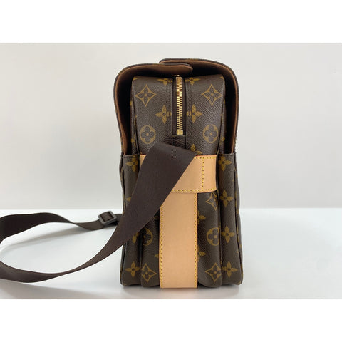 LOUIS VUITTON Naviglio Shoulder Bag Brown WS33145