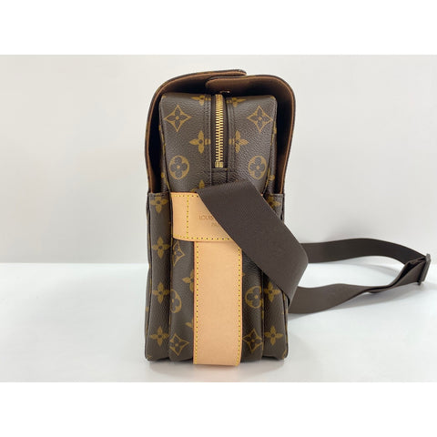 LOUIS VUITTON Naviglio Shoulder Bag Brown WS33145
