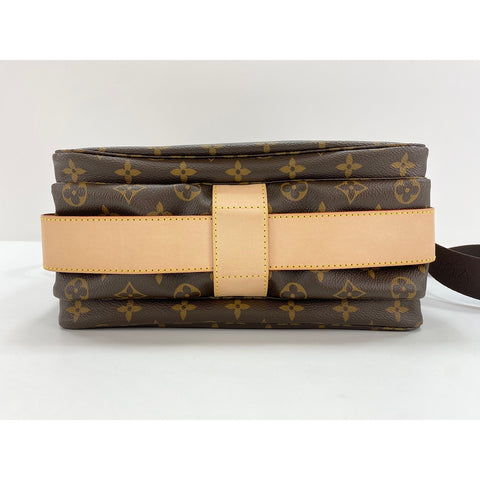 LOUIS VUITTON Naviglio Shoulder Bag Brown WS33145