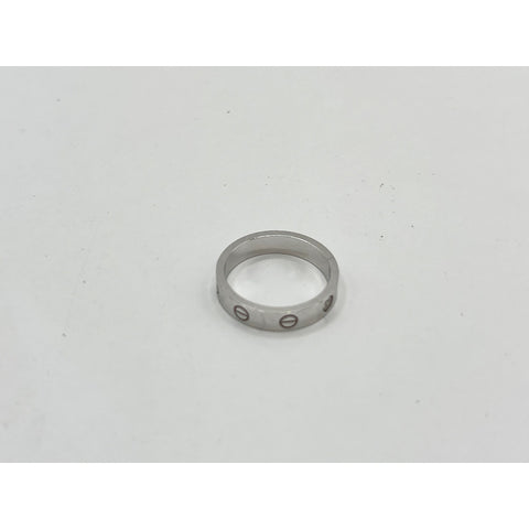 CARTIER love Ring Silver WS33148