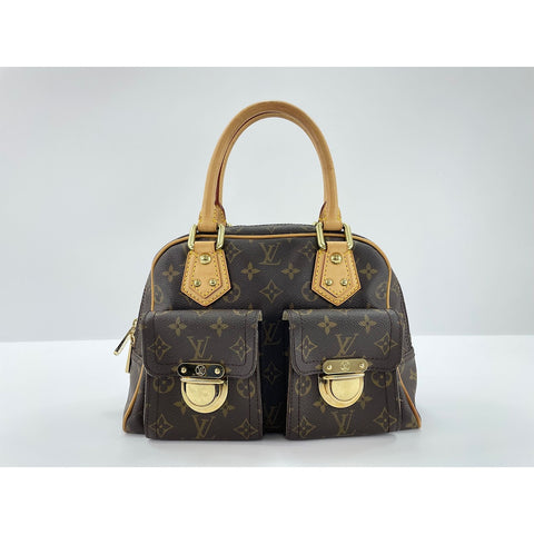 LOUIS VUITTON Manhattan Handbag Brown WS33156