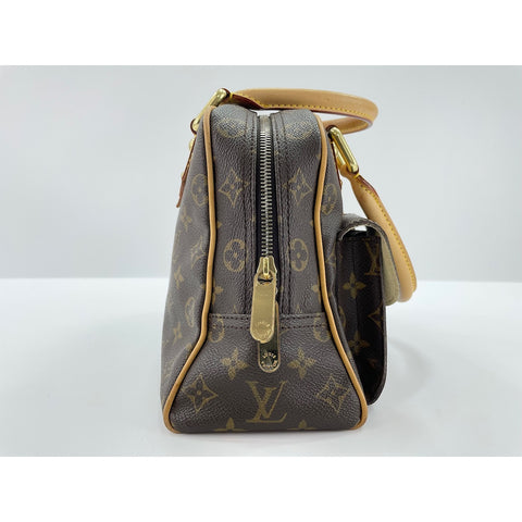 LOUIS VUITTON Manhattan Handbag Brown WS33156