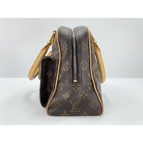 LOUIS VUITTON Manhattan Handbag Brown WS33156