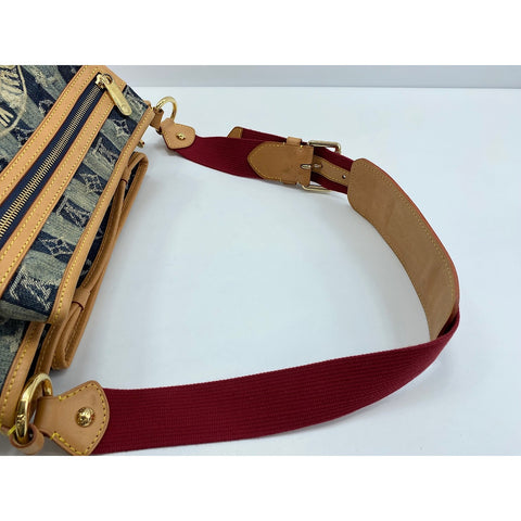 LOUIS VUITTON Porte Epol Reie Shoulder Bag blue WS33157