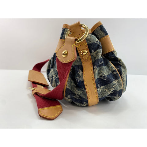LOUIS VUITTON Porte Epol Reie Shoulder Bag blue WS33157