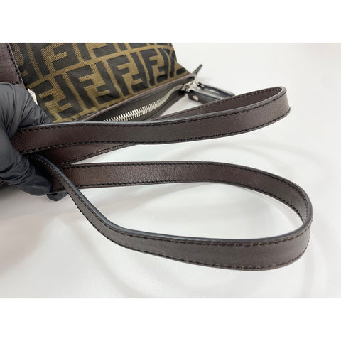 FENDI Shoulder Bag canvas Brown WS33158