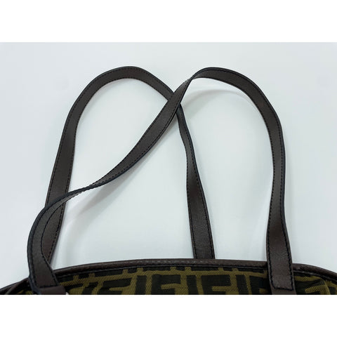 FENDI Shoulder Bag canvas Brown WS33158