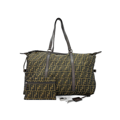 FENDI Shoulder Bag canvas Brown WS33158