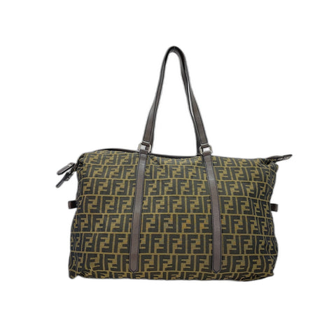FENDI Shoulder Bag canvas Brown WS33158