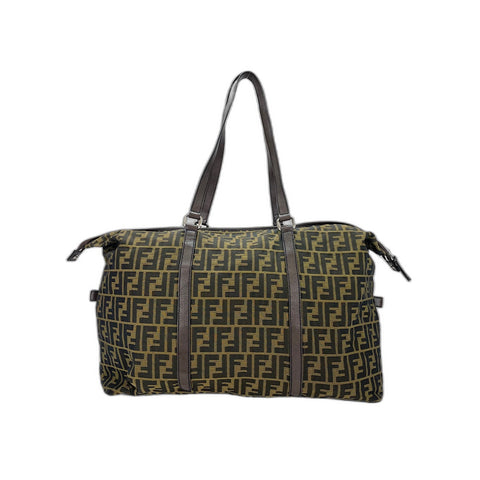 FENDI Shoulder Bag canvas Brown WS33158