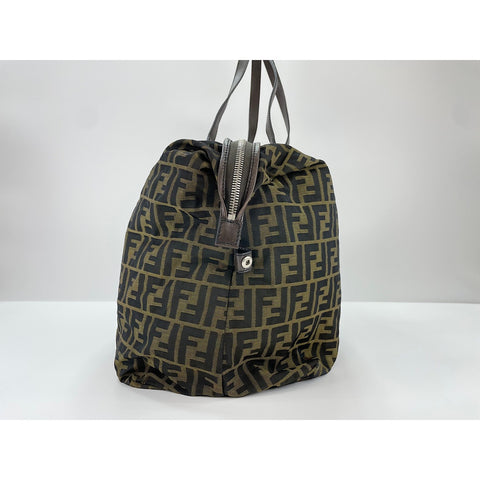 FENDI Shoulder Bag canvas Brown WS33158