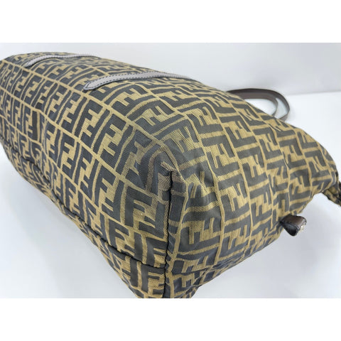 FENDI Shoulder Bag canvas Brown WS33158