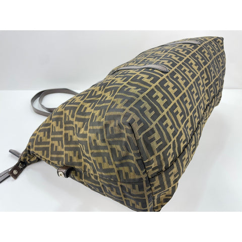FENDI Shoulder Bag canvas Brown WS33158