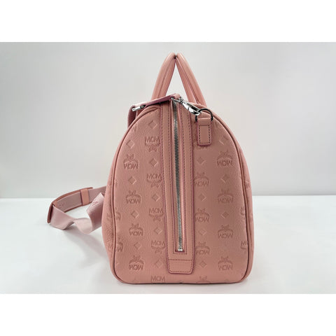 MCM Weekend bag Boston bag leather pink WS33161