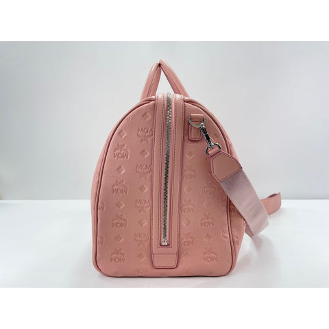 MCM Weekend bag Boston bag leather pink WS33161