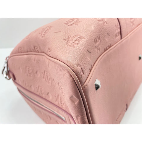 MCM Weekend bag Boston bag leather pink WS33161