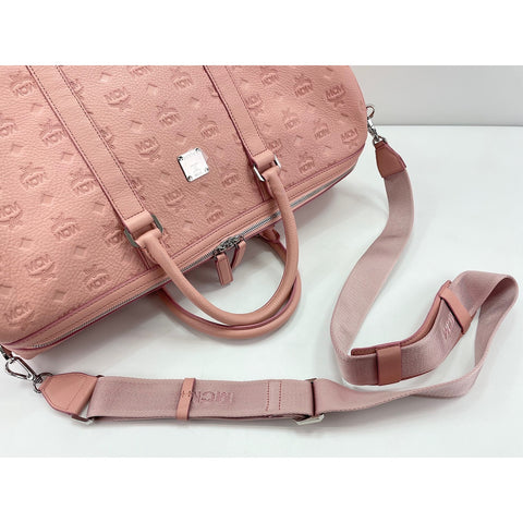 MCM Weekend bag Boston bag leather pink WS33161
