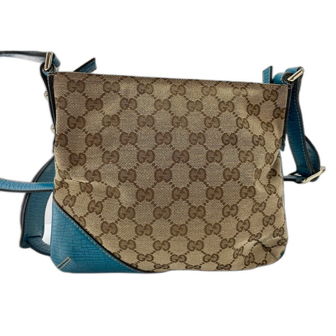 GUCCI Horsebit Shoulder Bag Brown WS33163