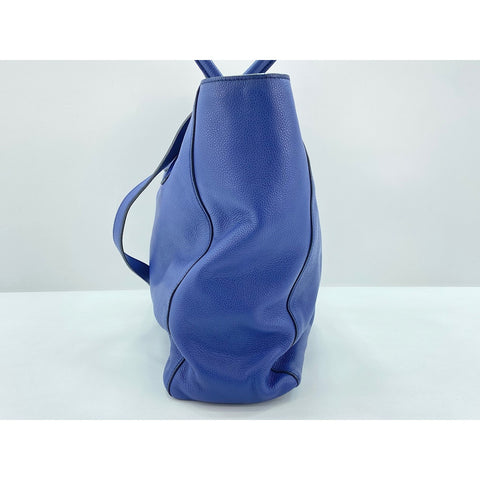 PRADA Tote Bag leather Navy WS33168