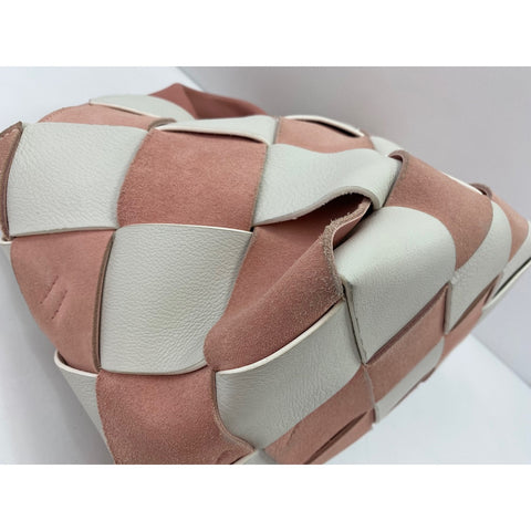 LOEWE Woven Basket Handbag leather pink WS33170