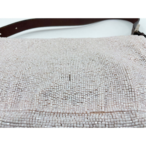 FENDI Mamma bucket Shoulder Bag beads pink WS33171