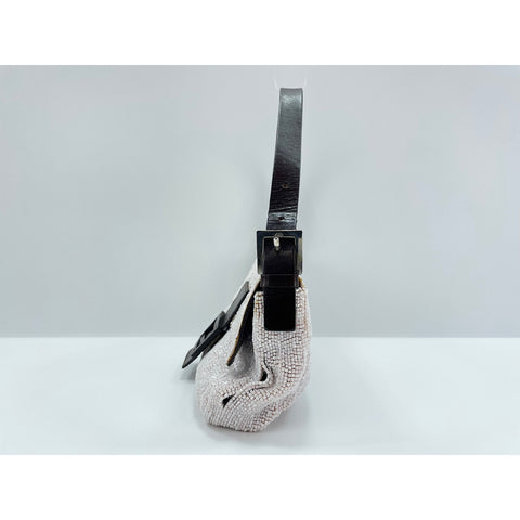 FENDI Mamma bucket Shoulder Bag beads pink WS33171