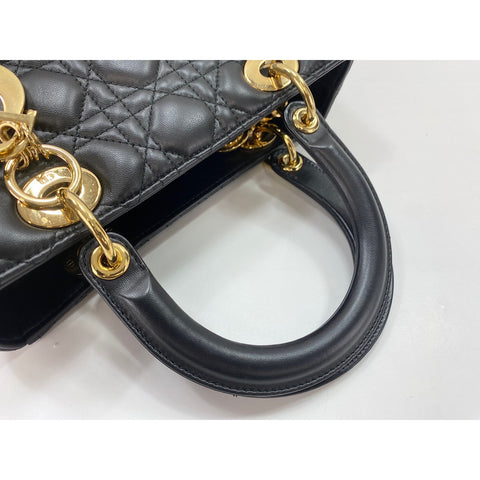 Christian Dior Lady Christian Dior Handbag leather black WS33175