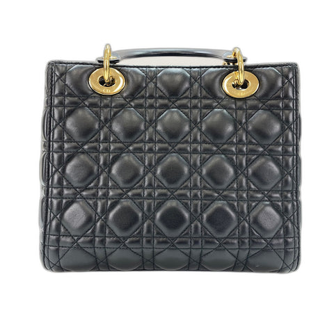 Christian Dior Lady Christian Dior Handbag leather black WS33175
