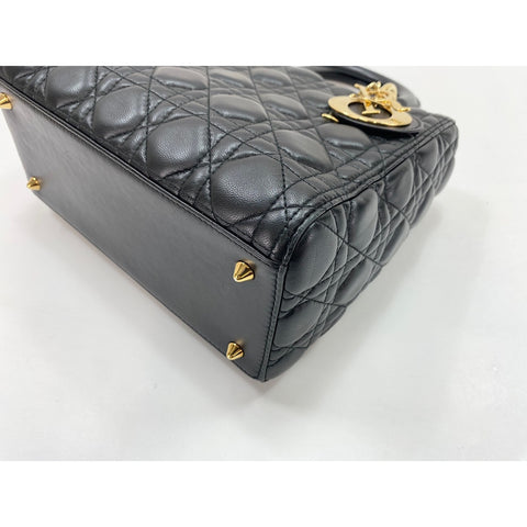 Christian Dior Lady Christian Dior Handbag leather black WS33175
