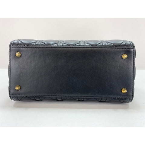 Christian Dior Lady Christian Dior Handbag leather black WS33175