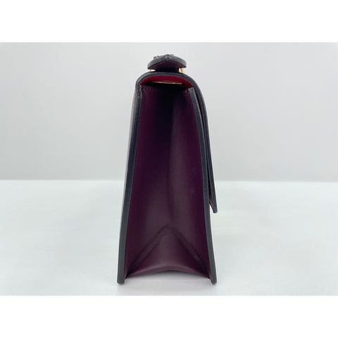 Salvatore Ferragamo Gancini Shoulder Bag leather wine-red WS33177