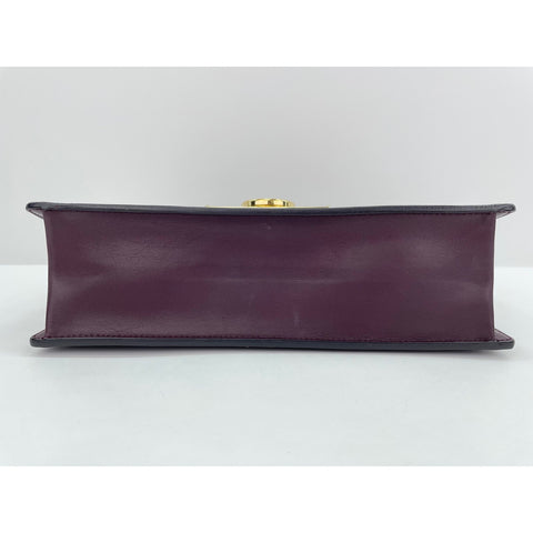 Salvatore Ferragamo Gancini Shoulder Bag leather wine-red WS33177