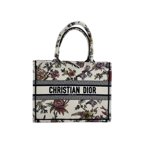 Christian Dior Book tote Tote Bag canvas white WS33180