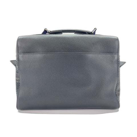 Christian Dior Satchel Shoulder Bag Punching leather black WS33181