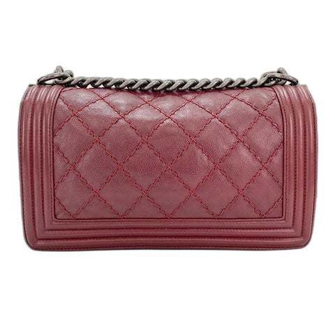 CHANEL Boy chanel Shoulder Bag lambskin wine-red WS33183