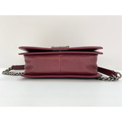 CHANEL Boy chanel Shoulder Bag lambskin wine-red WS33183