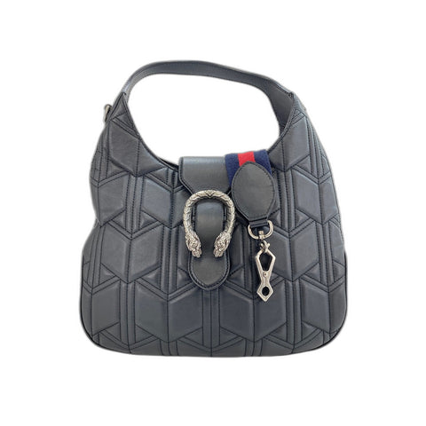 GUCCI Dionysus Shoulder Bag leather black WS33185