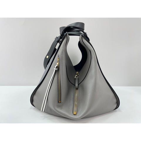 LOEWE hammock Shoulder Bag leather gray WS33188