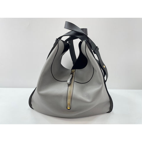 LOEWE hammock Shoulder Bag leather gray WS33188