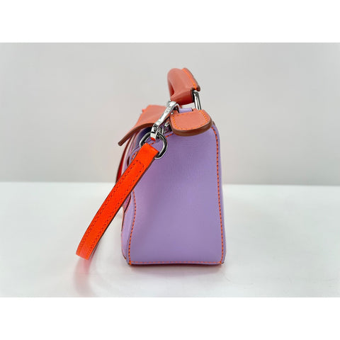 LOEWE Puzzle bag Shoulder Bag leather Orange WS33194