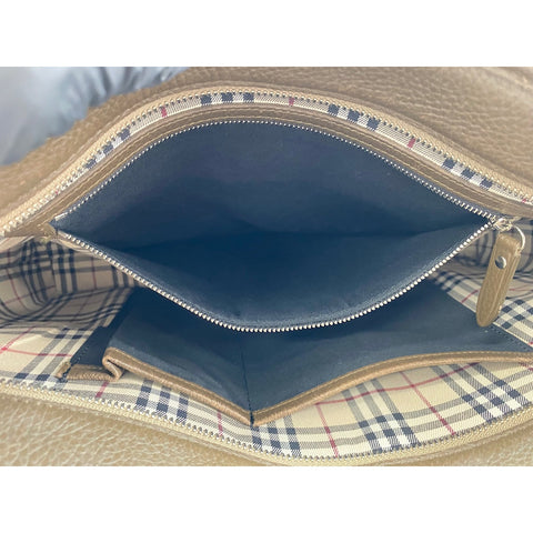 BURBERRY Tote Bag leather Brown WS33197