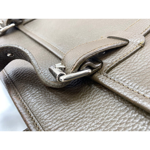 BURBERRY Tote Bag leather Brown WS33197