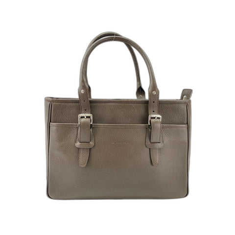 BURBERRY Tote Bag leather Brown WS33197
