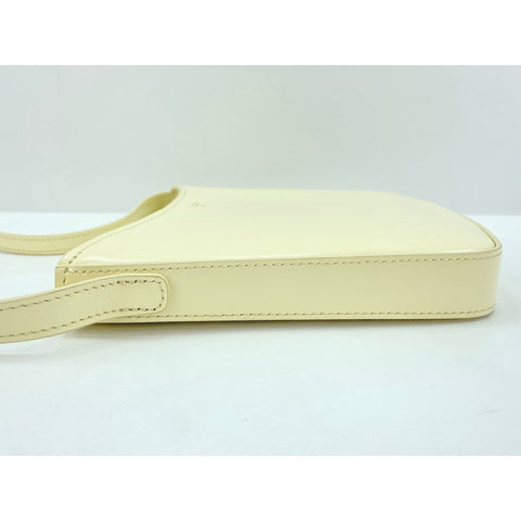 CELINE Medium Clock Bag Shoulder Bag leather beige WS33200