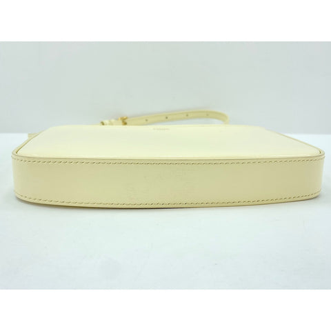 CELINE Medium Clock Bag Shoulder Bag leather beige WS33200