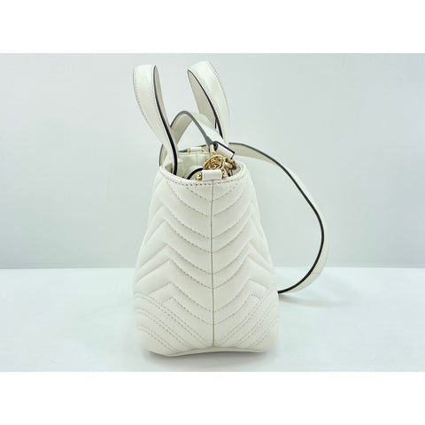 GUCCI GG Marmont Shoulder Bag leather white WS33201
