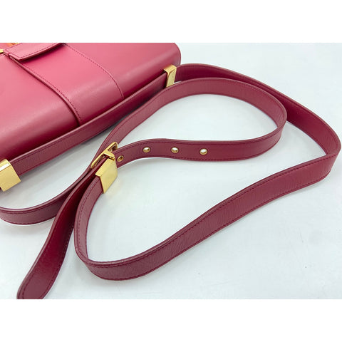 Christian Dior Montaigne Shoulder Bag leather Red WS33202