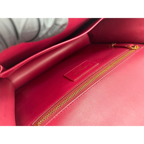 Christian Dior Montaigne Shoulder Bag leather Red WS33202